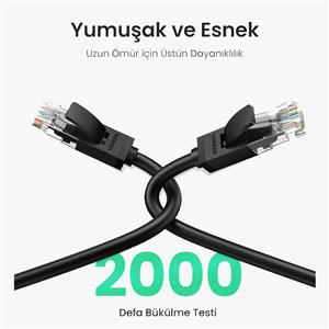 UGREEN CAT6 Ethernet Kablosu 5 Metre - Siyah