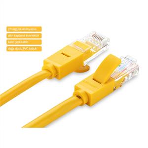 UGREEN CAT5e Ethernet Kablosu 1 Metre - Sarı