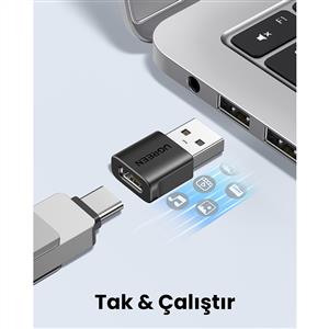 UGREEN USB-C to USB-A Adaptör OTG ( USB-A Dişi – Type-C Erkek Dönüştürücü )