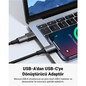 UGREEN USB-C to USB-A Adaptör OTG ( USB-A Dişi – Type-C Erkek Dönüştürücü )