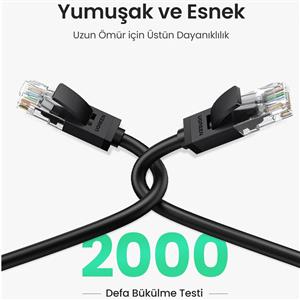 UGREEN Cat 6 UTP LAN Ethernet Kablosu 0.5 Metre - Siyah