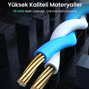 UGREEN Cat 6 UTP LAN Ethernet Kablosu 0.5 Metre - Siyah