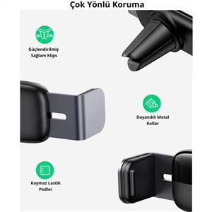 UGREEN Araç İçi Telefon Tutucu 360 Derece Dönebilir Air Vent