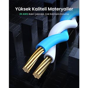UGREEN CAT6 Ethernet Kablosu 3 Metre - Siyah