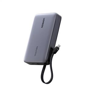 UGREEN Nexode 20.000 mAh 145 W Dahili USB-C Kablolu Hızlı Şarj Powerbank - Siyah
