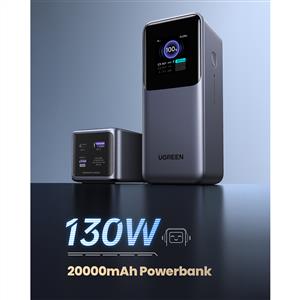 UGREEN Nexode 20.000 mAh 130W LED Ekranlı Powerbank - Gri