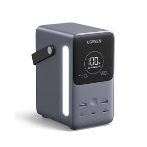 UGREEN 48.000 mAh 300W 5 Portlu Şarj İstasyonu ( 3xUSB-C 2xUSB-A ) - Uzay Grisİ
