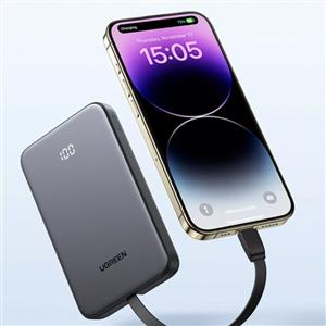 UGREEN Zapix 10.000 mAh 20W Dahili USB-C Kablolu Hızlı Şarj Powerbank