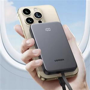 UGREEN Zapix 10.000 mAh 20W Dahili USB-C Kablolu Hızlı Şarj Powerbank