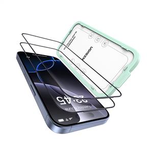 UGREEN iPhone 17 Pro Uyumlu Ultra Tam Ekran Temperli Cam Toz Dirençli (2’li Paket)- Şeffaf
