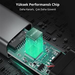 UGREEN USB-C to 10/100/1000M Ethernet Adaptörü  - Gri