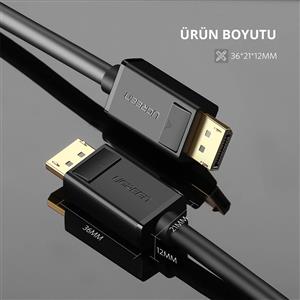 UGREEN Displayport Kablo 1.5m - Siyah