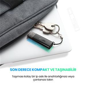 UGREEN USB 3.0  Kart Okuyucu TF/SD - Siyah