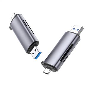 UGREEN USB-C +USB-A To TF/SD 3.0 Kart Okuyucu - Siyah