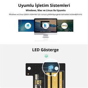 UGREEN M.2 NVMe to PCI-E 3.0 × 4 Dönüştürücü Adaptör