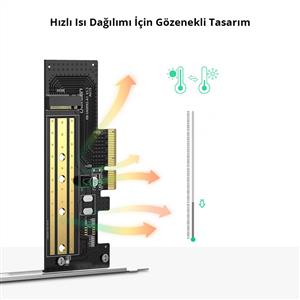 UGREEN M.2 NVMe to PCI-E 3.0 × 4 Dönüştürücü Adaptör