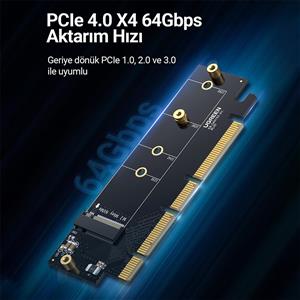 UGREEN PCIe 4.0(16×) to M.2 NVMe Dönüştürücü Adaptör
