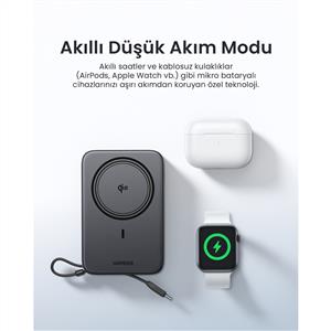 UGREEN Zapix 20.000 mAh MagSafe Wireless Hızlı Şarj Dahili 30W USB-C Kablolu Powerbank