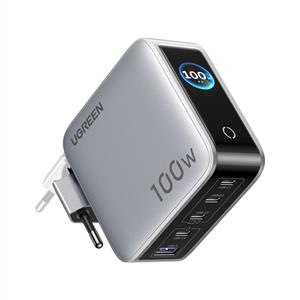 UGREEN Nexode Pro 100W 4 USB-C + USB-A GaN Hızlı Şarj Cihazı - Uzay Grisi