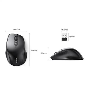 UGREEN 90395 4000 DPI  ERGONOMIK WIRELESS MOUSE-SİYAH