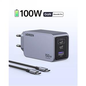 UGREEN Nexode Pro 160W GaN QC PD Hızlı Şarj Cihazı ( 100W Type-C Kablolu ) - Uzay Grisi