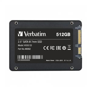 Verbatim 512GB Vi550 S3 SATA 3.0 SSD (Okuma 520MB / Yazma 500MB)