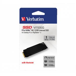 Verbatim 1TB Vi7000G Internal PCIe NVMe M.2 GEN4 SSD (7400MB Okuma/5500MB Yazma)