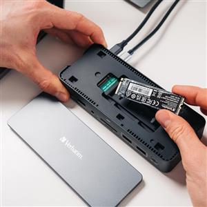 Verbatim 15 in 1 SSD Slotlu 8K HDMI Destekli USB 3.2 Docking Station