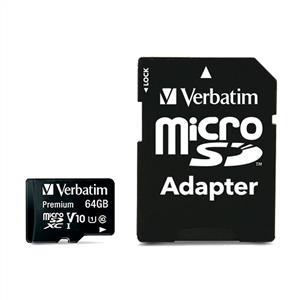 Verbatim Premium 64 GB Adaptörlü Hafıza Kartı (90MB/S-10MB/S)