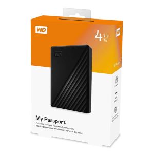 WD 2,5'' 4TB My Passport Siyah USB 3.0 Taşınabilir Disk
