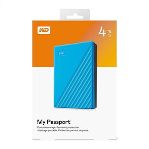 WD 2,5'' 4TB My Passport Mavi USB 3.0 Taşınabilir Disk