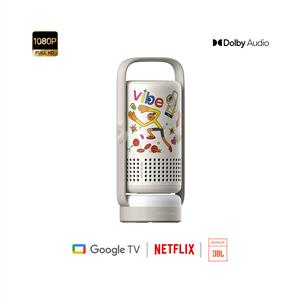 Xgimi Vibe One (Battery Powered) 250 Lümen Full HD Google TV Taşınabilir Projeksiyon Cihaz