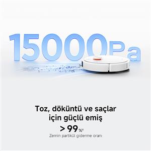 Xiaomi Robot Vacuum H50 Pro Beyaz Akıllı Robot Süpürge