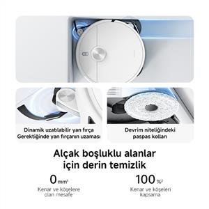 Xiaomi Robot Vacuum H50 Pro Beyaz Akıllı Robot Süpürge