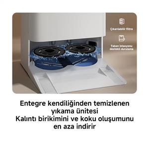 Xiaomi Robot Vacuum H50 Beyaz Akıllı Robot Süpürge