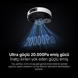 Xiaomi Robot Vacuum 5 Pro Beyaz Akıllı Robot Süpürge