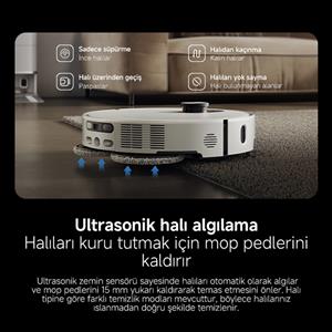 Xiaomi Robot Vacuum 5 Pro Beyaz Akıllı Robot Süpürge