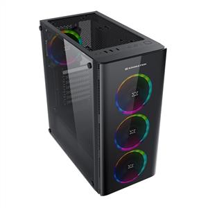 XIGMATEK DIAMOND 600W 80 PLUS POWER 4X120mm RAINBOW FAN USB3.0 GAMING KASA