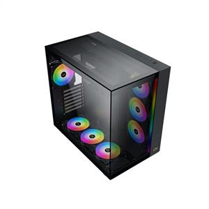 XIGMATEK AQUA ULTRA SİYAH 7x12cm ARGB TEMPERLİ CAM MidT E-ATX GAMING KASA