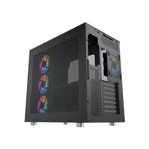 XIGMATEK AQUA ULTRA SİYAH 7x12cm ARGB TEMPERLİ CAM MidT E-ATX GAMING KASA