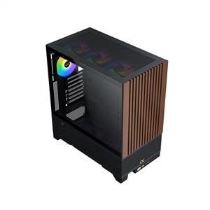 XIGMATEK ENDORPHIN WD SİYAH 4x12cm ARGB AHŞAP PANEL MidT E-ATX GAMING KASA
