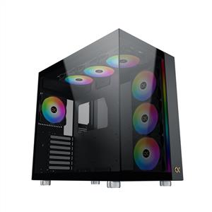  XIGMATEK AQUA ULTRA SİYAH 7x12cm ARGB 3 TARAFI TEMPERLİ CAM MidT E-ATX GAMING KASA