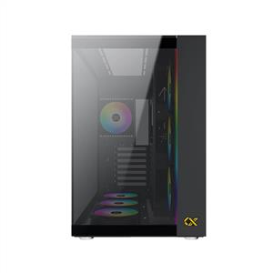 XIGMATEK AQUA ULTRA SİYAH 7x12cm ARGB 3 TARAFI TEMPERLİ CAM MidT E-ATX GAMING KASA
