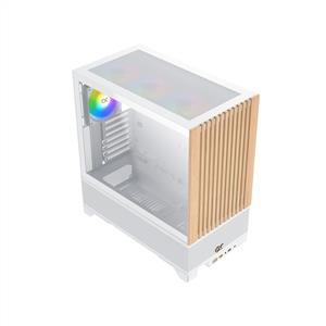XIGMATEK ENDORPHIN WD ARCTIC BEYAZ 4x12cm ARGB AHŞAP PANEL MidT E-ATX GAMING KASA