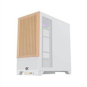 XIGMATEK ENDORPHIN WD ARCTIC BEYAZ 4x12cm ARGB AHŞAP PANEL MidT E-ATX GAMING KASA