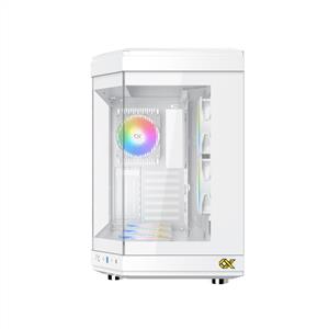 XIGMATEK CUBI ARCTIC BEYAZ 6x12cm ARGB TEMPERLİ CAM MidT E-ATX GAMING KASA