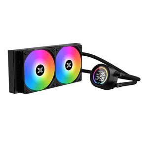 XIGMATEK LK 240 SİYAH LGA1851/AM5 2x120mm ARGB Fan LCD Ekranlı 240mm Sıvı Soğutma