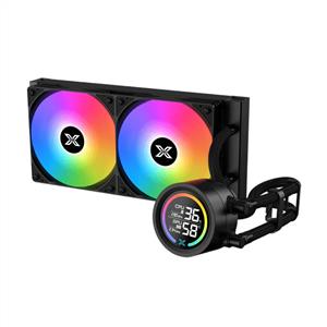 XIGMATEK LK 240 SİYAH LGA1851/AM5 2x120mm ARGB Fan LCD Ekranlı 240mm Sıvı Soğutma