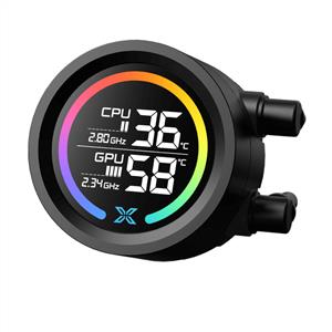 XIGMATEK LK 240 SİYAH LGA1851/AM5 2x120mm ARGB Fan LCD Ekranlı 240mm Sıvı Soğutma