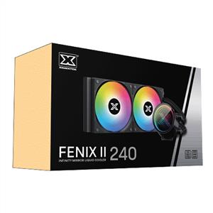 XIGMATEK FENIX II 240 SİYAH LGA1700/AM5 2x120mm ARGB Fan 240mm Sıvı Soğutma
